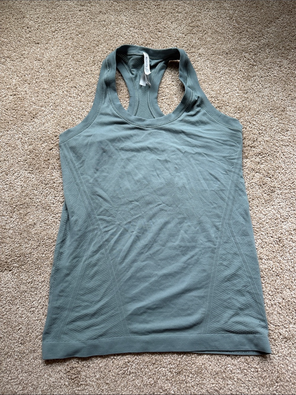 Athletic Green Loose Tank Top Size Small